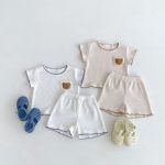 【66-100】セットアップ クマ 刺繡 柔らかい - 画像 (6)