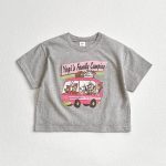 【80-130】半袖Tシャツ アニマル ファミリーがバスで冒険 - 画像 (5)