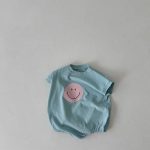【66-90】ロンパース 半袖 笑顔 肌に優しい - 画像 (4)