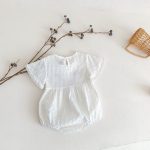 【66-90】ロンパース フラワー刺繡 可愛い - 画像 (10)