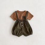 【66-100】ロンパースORサロペットORTシャツ カジュアル ボーダー - 画像 (12)