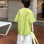 【90-160】半袖Tシャツ 男の子 プリント トレンド