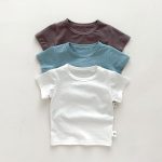 【73-100】半袖Tシャツ 肌触り 優しい 無地ORボーダー柄 - 画像 (8)