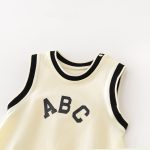 【66-90】ロンパース ABCノースリーブ 肌触り良い - 画像 (6)