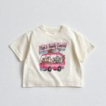 【80-130】半袖Tシャツ アニマル ファミリーがバスで冒険 - 画像 (7)