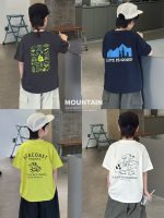 【90-160】Tシャツ スポーツ風 カジュアル プリント 男の子