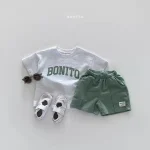 【80-130】セットアップ ベビー ノーカラー ワッフル - 画像 (8)