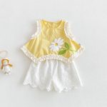 【73-120】トップス or サロペット ベビー 女の子 フラワー柄 - 画像 (9)