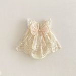 【66-90】ロンパース ビッグ蝶結び レース - 画像 (6)