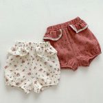 【66-100】セットアップ ベビー キャミソール&花柄プリント - 画像 (8)