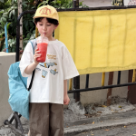 【90-160】半袖Tシャツ 男の子 カートゥーン プリント 韓国風