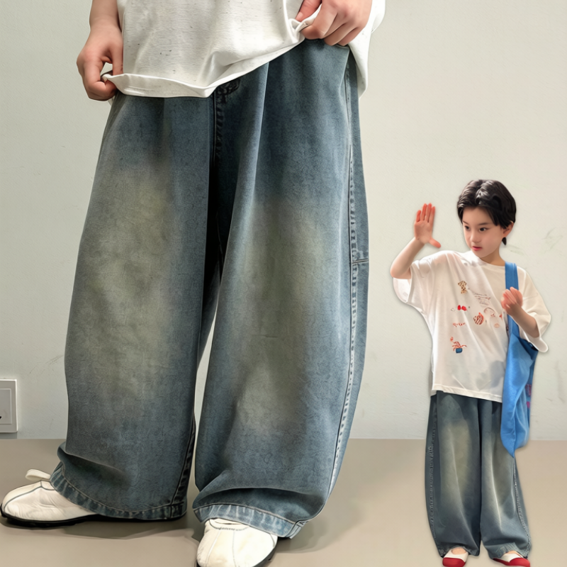 5ce77a76739f 【100-170】パンツ 男の子 デニム 軽量 カジュアル - 画像 (1)