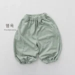 【80-130】パンツ ボトムス ベビー 韓国風 シンプル - 画像 (12)