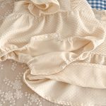 【66-100】ロンパースorワンピース フリル クリーム 姉妹服 - 画像 (12)