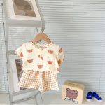 【66-100】セットアップ 可愛い クマ柄 コットン 可愛い - 画像 (9)