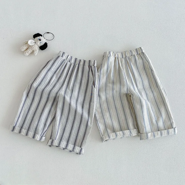 64577d5e5962f68726a641b00404722f_750x.webp 【80-130】パンツ 男の子 ストライプ 通気性抜群 - 画像 (1)