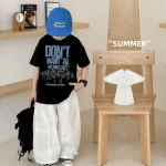 【90-160】男の子 Tシャツ 半袖 アルファベットプリント かっこいい 動きやすい