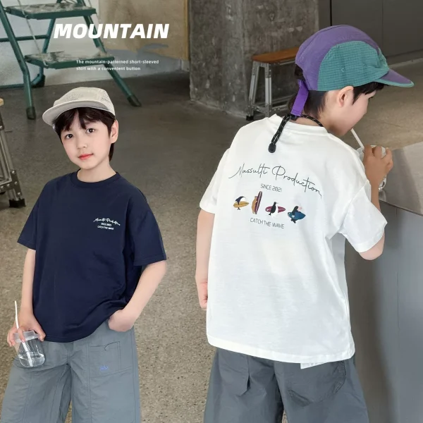 【90-160cm】男の子 Tシャツ 半袖 ユニーク 動きやすい 普段着 通園 外遊び