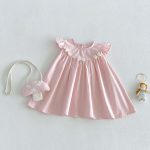 【73-120】ワンピース ベビー フリル キノコ かわいい - 画像 (4)