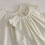 【73-100】2点セットORワンピース ハート柄 フリル袖 トップス&ショートパンツ - 画像 (13)