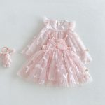 【73-120】ワンピース バタフライピンク 可愛い - 画像 (7)