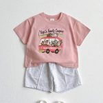 【80-130】半袖Tシャツ アニマル ファミリーがバスで冒険 - 画像 (11)