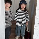 【80-140】Tシャツ ボーダー ドロップショルダー - 画像 (12)