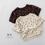 【80-130】半袖Tシャツ ベビー 韓国風 ドット - 画像 (3)