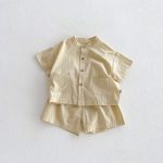 【80-120】セットアップ パステルカラー チェック - 画像 (4)