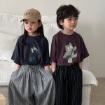 【80-140】半袖Tシャツ ねこ柄プリント ビッグシルエット - 画像 (17)