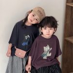 【80-140】半袖Tシャツ ねこ柄プリント ビッグシルエット - 画像 (15)