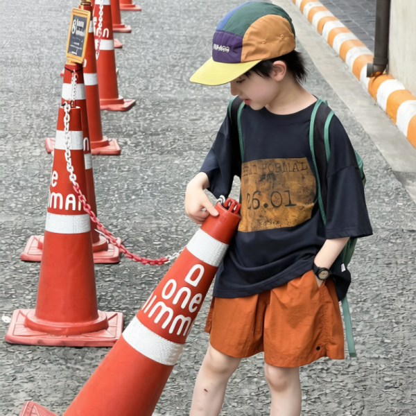 【90-160cm】半袖Tシャツ 男の子 ゆったり シンプル
