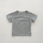 【73-100】半袖Tシャツ 肌触り 優しい 無地ORボーダー柄 - 画像 (11)