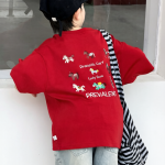 【100-170】半袖Tシャツ 男の子 刺繍 ゆったり トレンド