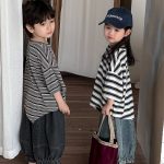 【80-140】Tシャツ ボーダー ドロップショルダー - 画像 (13)