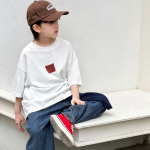 【90-160】半袖Tシャツ 男の子 英字 ゆったり 合わせやすい - 画像 (7)