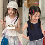 【80-130】ベスト 女の子 レース ゆったり 合わせやすい - 画像 (2)