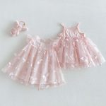 【73-120】ワンピース バタフライピンク 可愛い - 画像 (6)