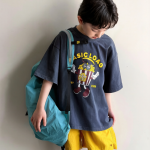 【90-160】半袖Tシャツ 男の子 プリント カジュアル ストリート風 - 画像 (3)