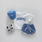 【80-130】セットアップ ベビー ノーカラー ワッフル - 画像 (7)