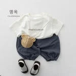 【80-130】パンツ ボトムス ベビー 韓国風 シンプル - 画像 (8)