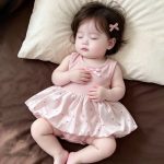 【66-90】ロンパース ふわふわ ピンク 可愛い
