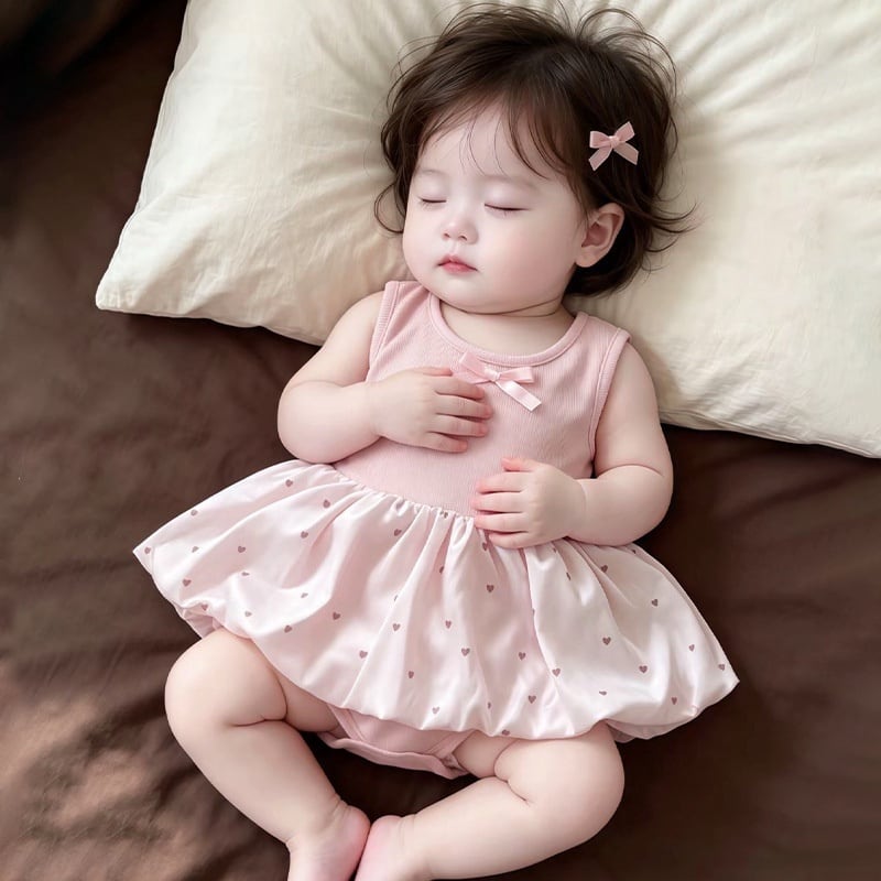 83cce17b3ce3ed37ef40280688211344.jpg 【66-90】ロンパース ふわふわ ピンク 可愛い - 画像 (1)