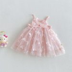 【73-120】ワンピース バタフライピンク 可愛い - 画像 (3)