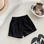 【90-140】ショートパンツ キッズ ナチュラル シンプル - 画像 (6)