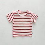 【73-100】半袖Tシャツ 肌触り 優しい 無地ORボーダー柄 - 画像 (12)