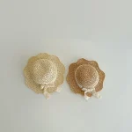 【GOODS】麦わら帽子 レースリボン フリル UVカット - 画像 (4)