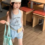 【80-130】セットアップ 女の子 英字プリント