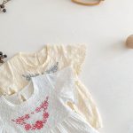 【66-90】ロンパース フラワー刺繡 可愛い - 画像 (17)