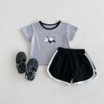 【66-100】セットアップ 可愛い パンダ キリン ダック - 画像 (6)